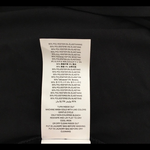 NEW Michael Kors Plus Black Mini Dress Tunic Dolman Elbow Sleeve Lace Up Size 0X - Picture 7 of 8